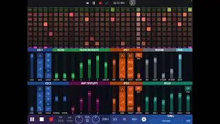 Xynthesizr + Elsa Sample synth jam // ambient music on iPad