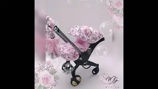 Lovely Doona Accessories in pink character pattern made by Mia JG