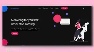 How To Make Responsive Website Landing page Using HTML And CSS Step By Step | Code Ground