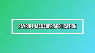 Payroll Manager Application In Java With Source Code