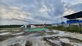 slow motion bell 212 ES take off