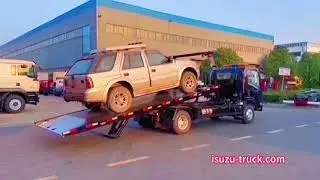isuzu full/ complete sit down 0 degree rollback removal wrecker towing truck. isuzu-truck.com