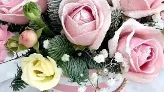 Новогодние композиции из цветов и хвои на Новый год