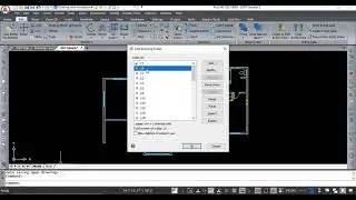 ActCAD-Format menu Scale list edit