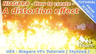 Niagara : How to create a distortion effect - UE4 tutorials [ refraction]
