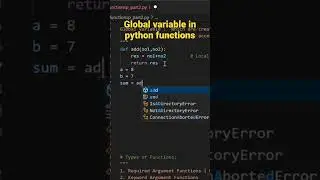 🛑global variable in python functions 🔥