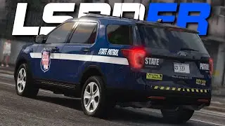 🔴LIVE - WI STATE TROOPER PATROL IN SNOW! - GTA 5 LSPDFR