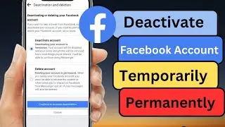 How to Deactivate Facebook Account 2023 || How to Disable Facebook Account Temporarily || iPhone ||