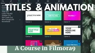 How to apply titles and add animation to it in Filmora