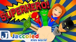 🖐️🦸 Finger Family Superheroes! 🦸‍♂️👋 | Jaccoled Kids World Nursery Rhymes and Kids Songs