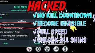 AMONG US HACKED ALWAYS IMPOSTER,BECAME INVISIBLE, NO KILL COUNTDOWN