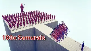100 SAMURAI + GIANT vs EVERY GOD | TABS - Totally Accurate Battle Simulator