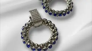 Серьги Конго с шатонами МК#diy #earrings #tutorial  #mk