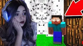 Minecraft'ta Kız Yayıncıyı HEROBRİNE ile Trolledim