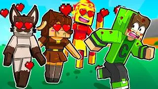 MOBS TURNED INTO GIRLS in Minecraft 4!