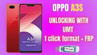 oppo a3s unlock with UMT | One click format and frp