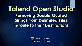 Talend - Removing Double Quotes from CSV File Quoted Strings