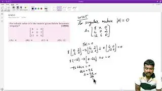 Linear Algebra : Eigen Value : GATE EXAM: session 1