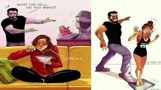 Artist Illustrates Everyday Life With His Wife | Comics | Mini Beast