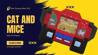 Cat and Mice Mini Games Retro 90s Gameplay - Handheld lcd mini game Paraguai alarm clock