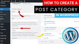 How to Create Post Categories in WordPress