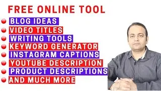 Free Online Tool | Blog Ideas | Youtube Video Title & Description | Writing Tool | Keyword Generator