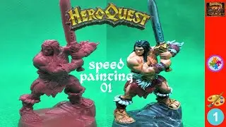 [HEROQUEST] - speed paint #1 / BARBARIAN