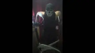 Ninja Push-ups on uneven bars with a weight of 3 kg on the legs