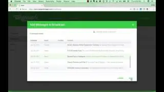 Sending Chatbot Broadcasts in Tangowork Chatbot Accelerator