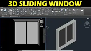 3D SLIDING WINDOW IN AUTOCAD FOR BEGINNERS