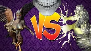 Heroes of Might and Magic III. Harpy hag VS Storm elemental