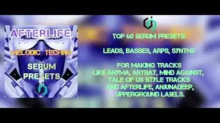 AFTERLIFE MELODIC TECHNO SERUM PRESETS 