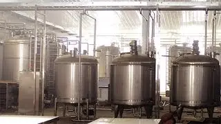 shampoo liquid detergent cosmetic liquid production line making machines tested operation in plant