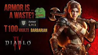 KILL ALL Barbarian Gameplay T100 🩸 STOP chasing Armor Caps❗All you need is JUGGERNAUT 🔥Diablo 4