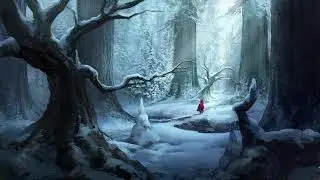 The way through the winter forest