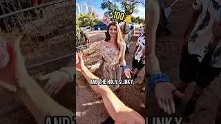 She asked to be christened 👼 #slinkytricks at Texas Eclipse