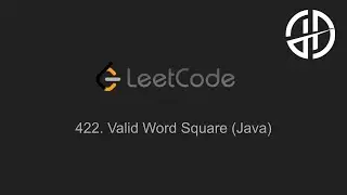422. Valid Word Square (LeetCode, Java)