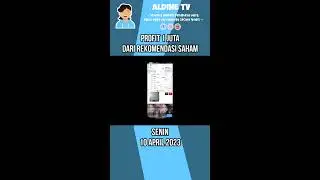 Hasil Rekomendasi Saham Profit Rp 1 Juta Sehari #shorts #shortsvideo #shortvideo