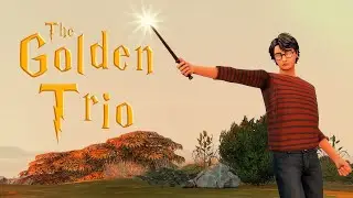 The Golden Trio: Harry Potter, Ron Weasley, Hermione Granger Character Speed Build - CC - The Sims 4