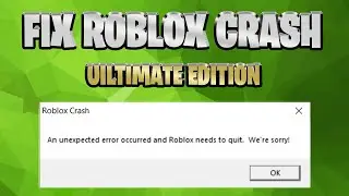 HOW TO FIX ROBLOX CRASH - NEW METHODS - ORIGINAL (2023)