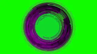 NO COPYRIGHT Green Screen - SPINNING CIRCLE GREEN SCREEN to BLUE SCREEN