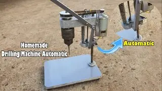 Homemade a Mini Automatic Bench Drilling Machine from PVC Pipe