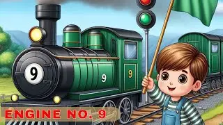 ENGINE NO.9 | ENGLISH RHYMES | NURSERY RHYMES |  Kidstart Tv