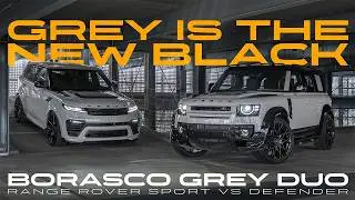 GREY IS THE NEW BLACK: New Borasco Grey Defender vs Range Rover Sport by Urban