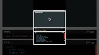 HTML | CSS | Loader Animation | Interactive Component | UI design | 