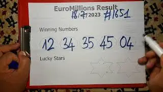 Euro Millions Results Today 07/18/2023 - Euro Millions Results #1651