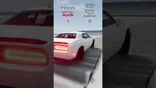 СРАВНЕНИЕ АУДИ Р8 И ДОДЖ ХЕЛЛКЕТ в BeamNG Drive  #beamngdrivemods #beamngdrive #automobile #test
