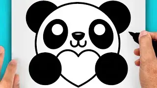 DISEGNI FACILI! COME DISEGNARE UN ORSO PANDA UNICORNIO KAWAII (VIDEO DI DISEGNI)