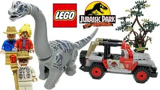 LEGO Jurassic Park Brachiosaurus Discovery Review! 2023 set 76960