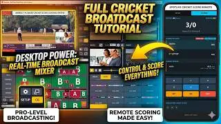 SpotLive Cricket Scoring Software: Full Tutorial | Mobile Remote Control & Live Overlay Setup | Eng.